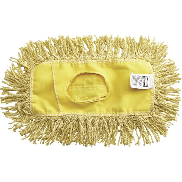 Dust Mophead, Trapper, 24"x5" Yellow, PK 12